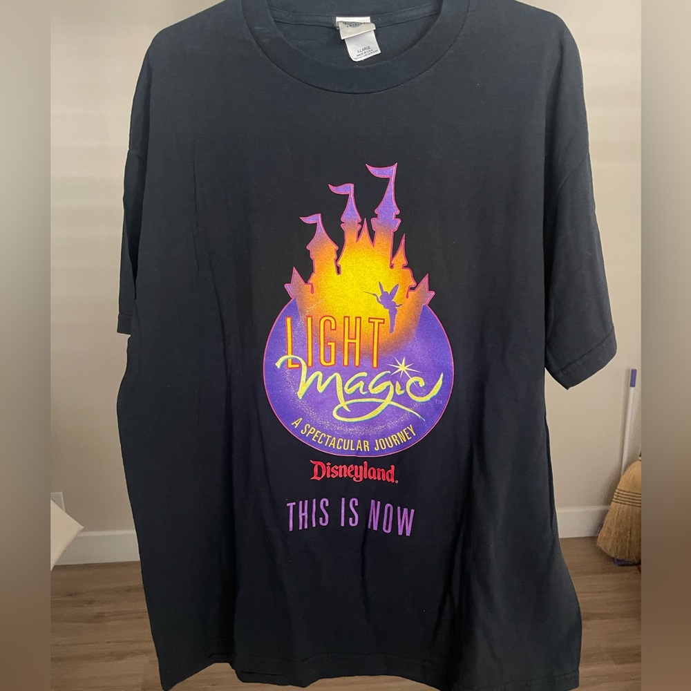 vintage rare disney light magic main street electrical parade tee xl
